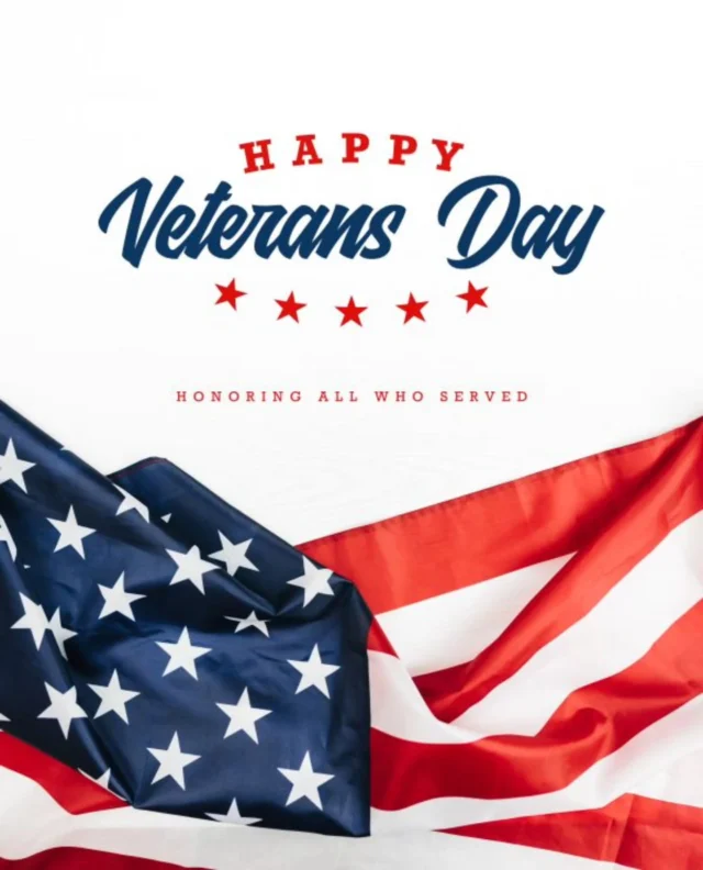 Today, we honor the courage, sacrifice, and unwavering commitment of our veterans. 🇺🇸 Thank you for your service, your bravery, and for protecting the freedoms we hold dear. We are forever grateful. #VeteransDay #ThankYouVeterans #HonorAndRespect